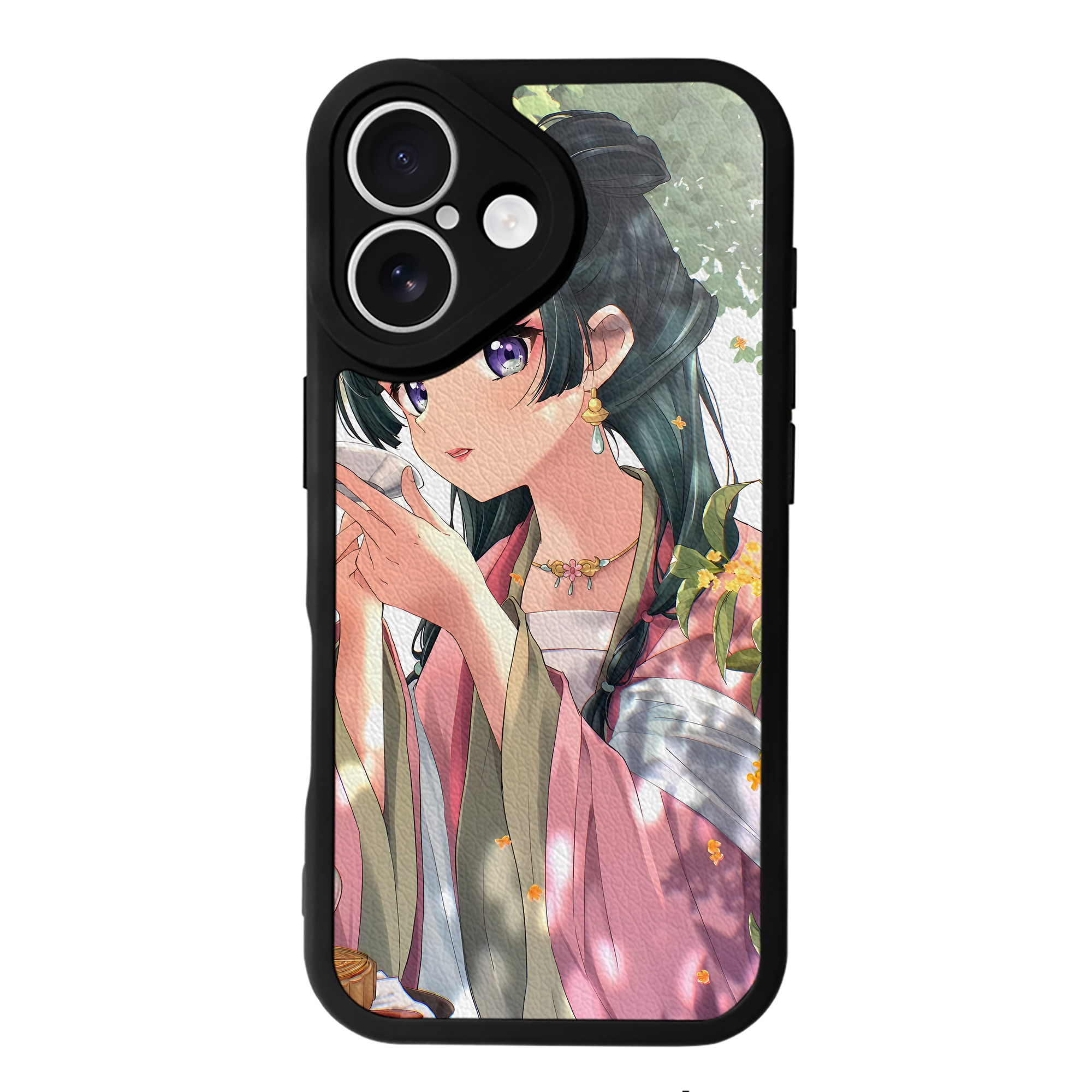 （画像用） 薬屋のひとりごと The Apothecary Diaries 【iPhone 16シリーズ対応】シリコンスマホケース（レザー調） 材質：シリコン